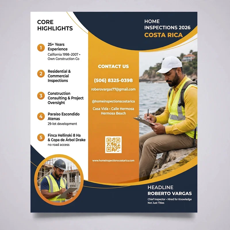Brochure cover: Company & contact overview